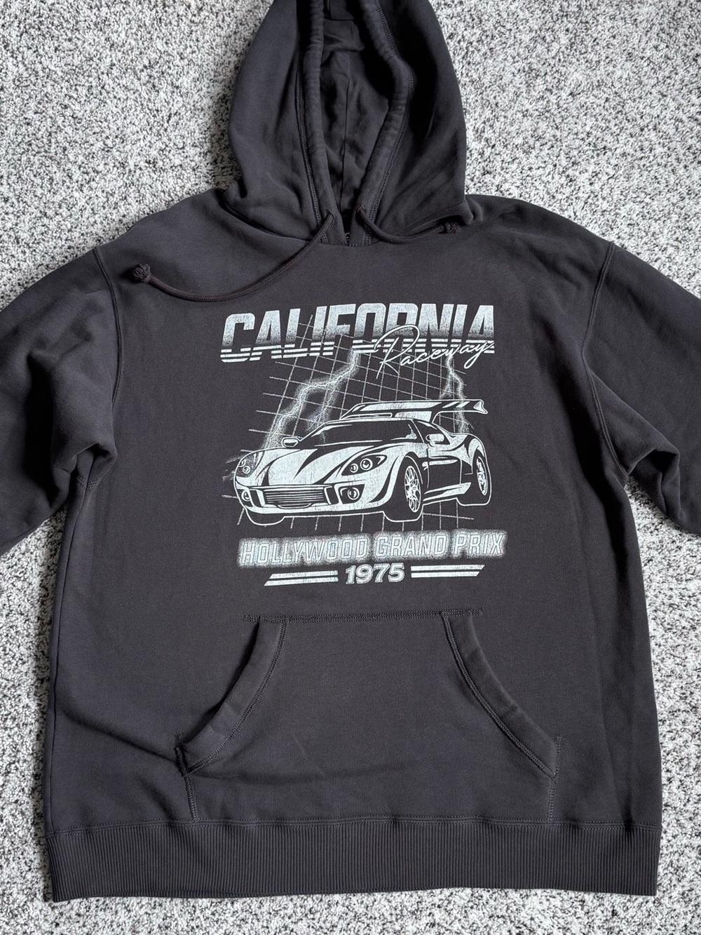 Hollister Women’s Black California Racing Grand Prix 1975 Hoodie